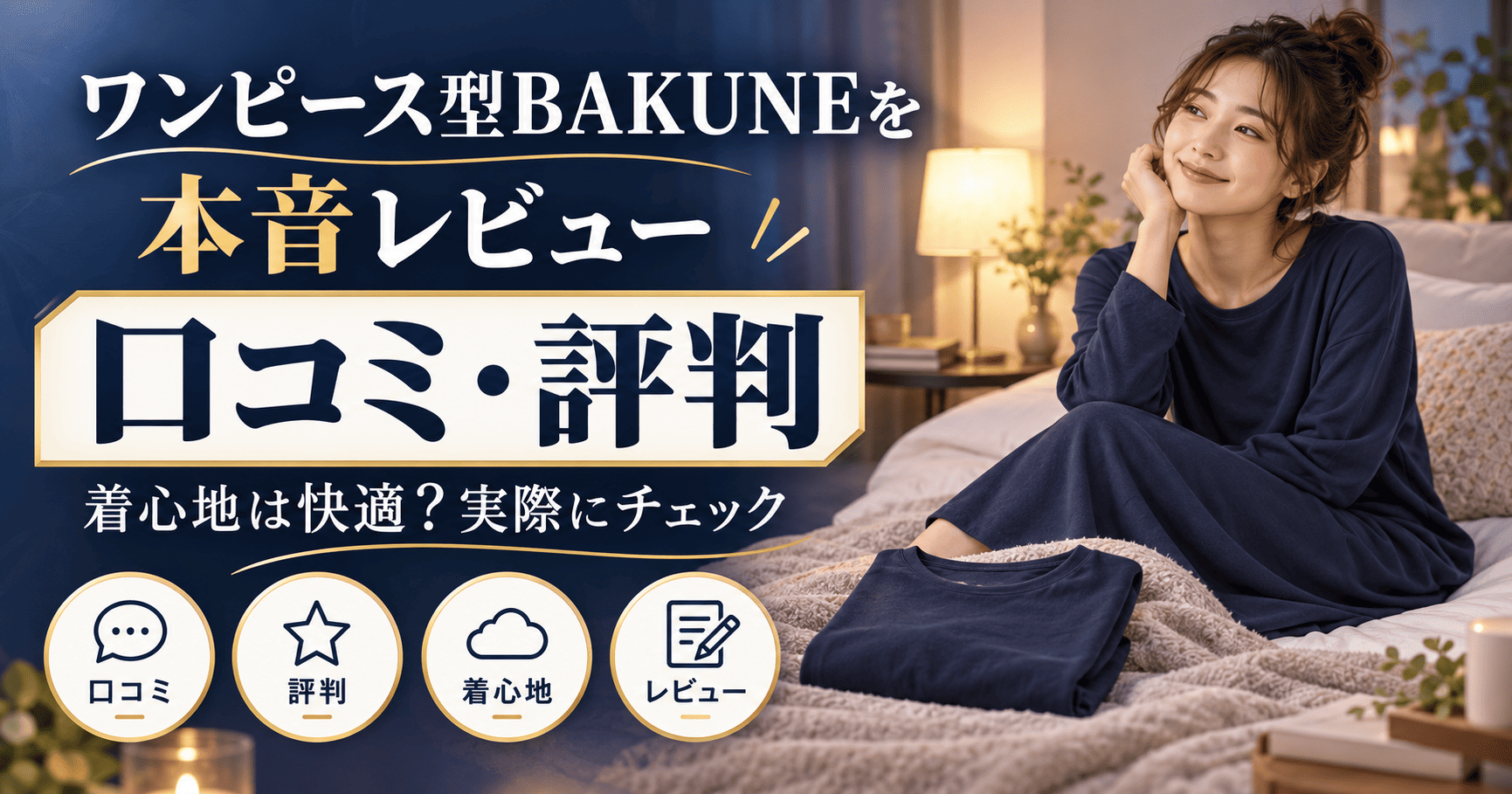徹底検証】BAKUNEワンピース(チュニック)の口コミ・評判｜着心地は